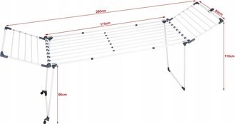 OEM Secadora De Ropa Promis Monza, Extensible + 2 Alas Grandes