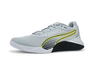 Puma Puma Mens Fuse 4.0 Cross Training Shoes, Cool Light Gray/Puma Black/Lux Lime, 11.5