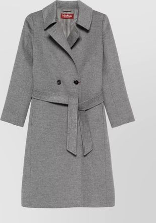 Max Mara drap coat with belt and collar