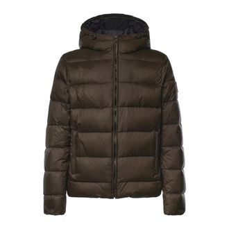 Fay Double Front Donsjack - Heren - Jassen - Bruin - Maat: L Zijde