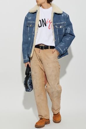Dsquared2 vintage-style Denim Jacket, Mens, Blue