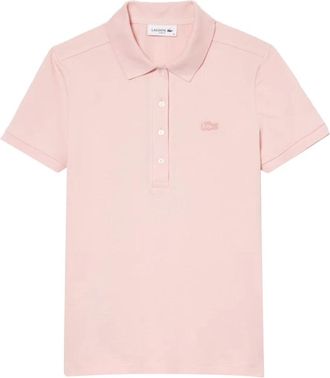 Lacoste L.12.D Slim Fit Stretch Mini Piqu&eacute; Polo - Dames - Polos - Roze - 2XS - Katoen - Tops