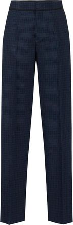 Iceberg Dames, Broeken, Blauw, Maat: 2XS Wol