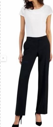 Kasper Womens Elegant Pants In Black
