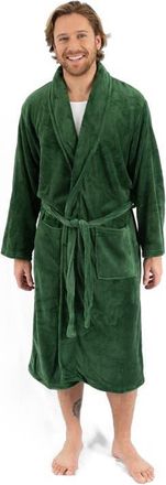 Leveret Mens Fleece Robe in Green at Nordstrom, Size X-Large