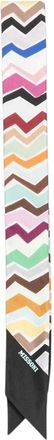Missoni White Signature Zigzag Bandana Scarf