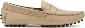 Kazar Klassieke beige rijden mocassins - Heren - Loafers - Beige - 40 EU - Leer - Schoenen