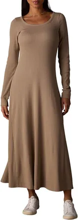 The Normal Brand Normal Rib Ls Midi Dress