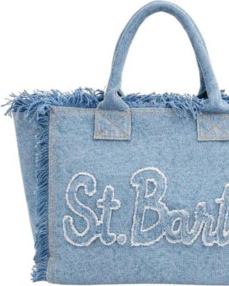MC2 Saint Barth Womens Shoulder Bag Vanity Denim Light Cotton
