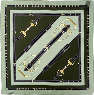 Gucci Printed Silk Twill Carre