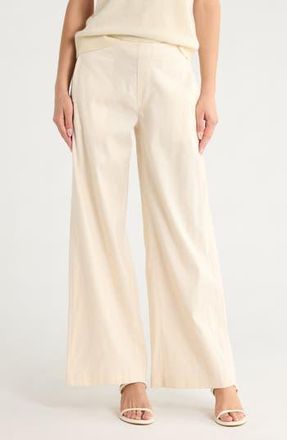 Rag & Bone Morgan Linen Blend Pants in Ivory at Nordstrom Rack, Size 00