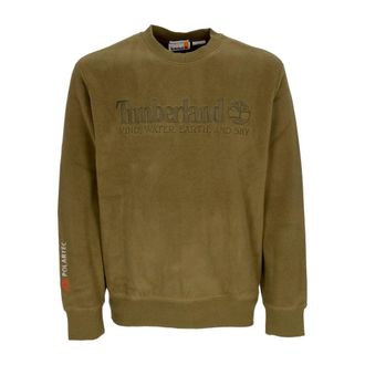 Timberland Embroidered Brand Sweater Olive Green A2NTZ-302