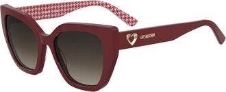 Moschino Mol 098/S Zonnebrillen - Dames - Zonnebrillen - Bruin - 54 MM - Polyester - Accessoires