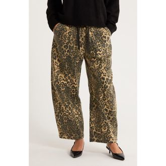 Vigoss Cheetah Drawstring Pants at Nordstrom Rack, Size Medium