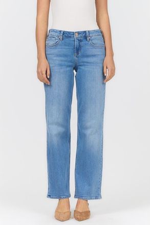 Dear John Denim Taylor Mid Rise Straight Leg Jeans in Noble City at Nordstrom, Size 24