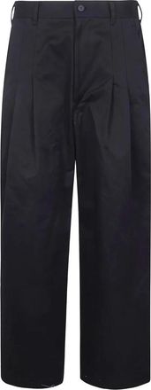 Comme Des Gar&ccedil;ons Geplooide Broek - Heren - Wijde Broeken - Zwart - M - Broeken
