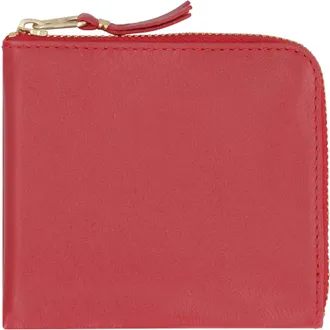 Comme Des Gar&ccedil;ons Smooth Leather Coin Wallet - Red