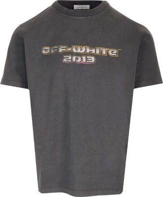 Off-white T-shirt With Logo And Print