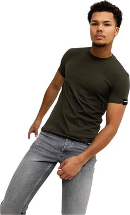 Dsquared2 Tops, Heren, Groen, S, Katoen, D9M205720 T-Shirt