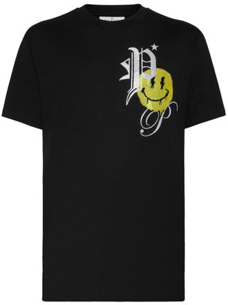 Philipp Plein T-shirt con strass - Nero