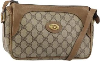 Gucci Pre-owned Cross Body Bags, female, Beige, Size: ONE SIZE Pre-owned Plastic Cross Body Bag