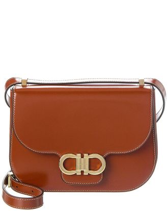 Ferragamo Gancini Leather Shoulder Bag