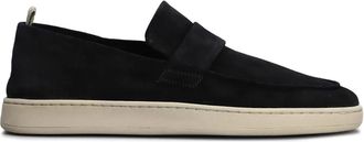 Officine Creative Mocassini in pelle scamosciata - Nero