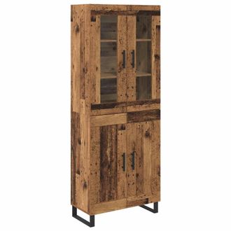 vidaXL Credenza 2 Pz Legno Vecchio 69,5 X 34 X 180 Cm Vidaxl