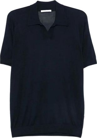 KANGRA Polo M-Manica a Martello Rasato - Heren - Polos - Blauw - M - Tops