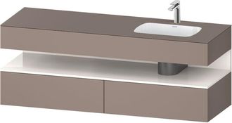 Duravit Qatego Lavabo Encastrado Con Base De Lavabo Consola, - Duravit