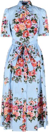 Dolce & Gabbana Light Blue Cotton Dress