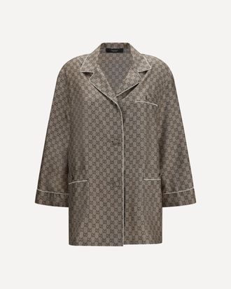 Gucci Printed silk twill Shirt Female 38