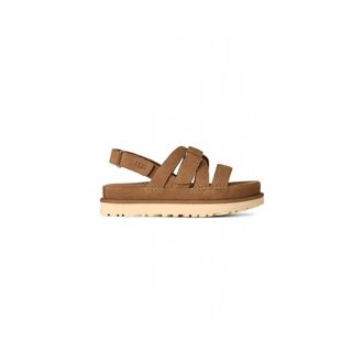 UGG Flat Sandals, female, Brown, Size: 10 US Goldenstar Gleam Sandal