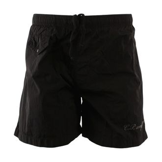 C.P. Company Logo-print Swim Shorts - male - C.P. Company - Beachwear - Black - 2XL - Swimwear