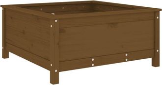 vidaXL Vidaxl - Garden Planter Honey Brown 82.5x82.5x39 cm Solid Wood Pine