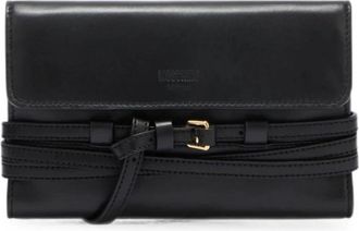 Moschino Portemonnee met gespdetail - Dames - Portefeuilles - Zwart - ONE Size - Accessoires