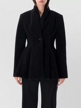 Stella McCartney plush single-breasted coat
