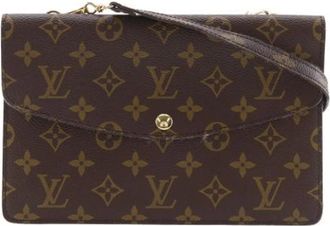 Louis Vuitton Pre-owned Cross Body Bags, male, Brown, Size: ONE SIZE Pre-owned Double Rabat Monogram 2way Shoulder Bag