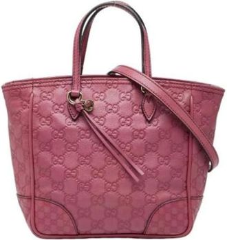 Gucci Pre-owned Mini Bags, female, Purple, Size: ONE SIZE Pre-owned Leather Mini Bag