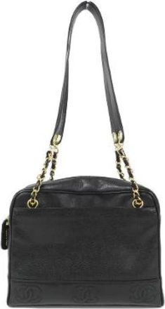 Chanel Pre-owned Caviar Skin Shoulder Bag - Dames - Vintage Schoudertas - Zwart - ONE Size - Leer - Vintage
