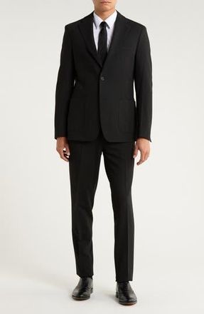 Calvin Klein Slim Fit Suit in Black at Nordstrom Rack, Size 44 Long