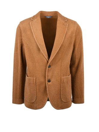 Circolo 1901 Rounded Blazer With Textured Fabric And Button Closure