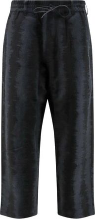 Yohji Yamamoto Heren, Broeken, Zwart, Maat: L