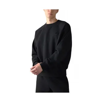 Moose Knuckles Hoodies & sweatvesten, Heren, Zwart, S, Katoen, Crewneck Sweatshirt