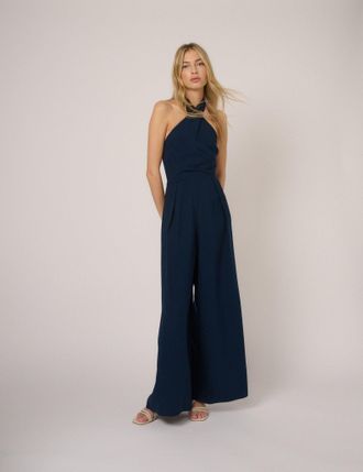 Nobody's Child Navy Halterneck Shelby Jumpsuit