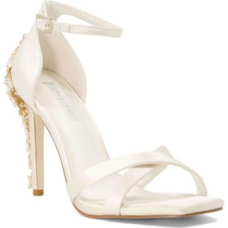 Dune London Marrys Sandal in Ivory-Satin at Nordstrom Rack, Size 10Us / 40Eu