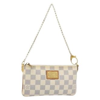 Louis Vuitton Pre-owned Mini Bags, female, White, Size: ONE SIZE Pre-owned Accessory Pouch