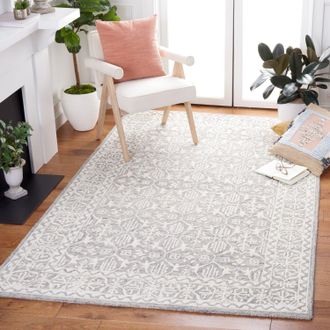 Safavieh Metro Hand Made Area rug, Dark Grey / Ivory Traditional Style Non-Shedding