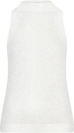 Dante6 Mercer Stricktop - Dames - Tops zonder mouwen - Beige - M - Katoen - Tops