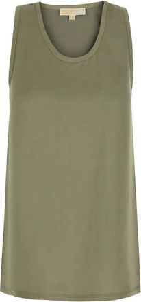 Michael Kors Mouwloze Top - Dames - Tops zonder mouwen - Groen - M - Tops
